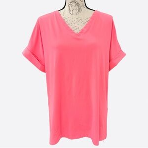 Zenana Coral V-Neck Top